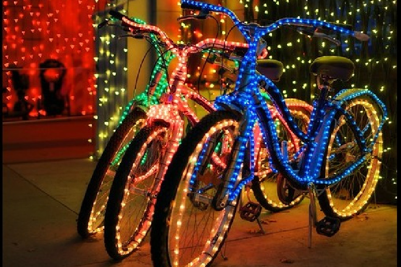 cyclist christmas