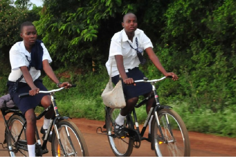 girls riding bikes to avoid assault
