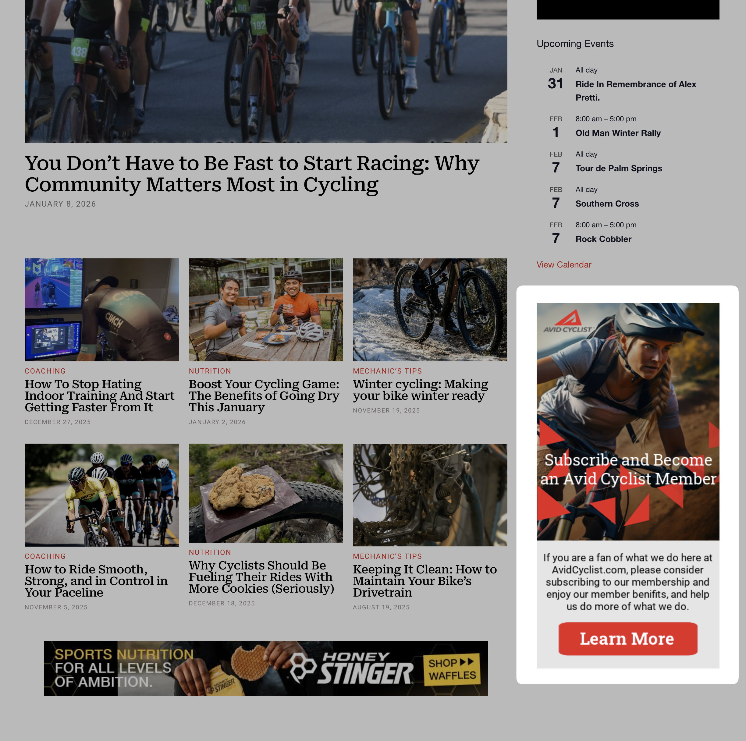 homepage sidebar