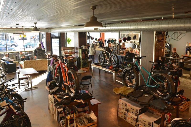 angry catfish bicycle shop + coffee bar