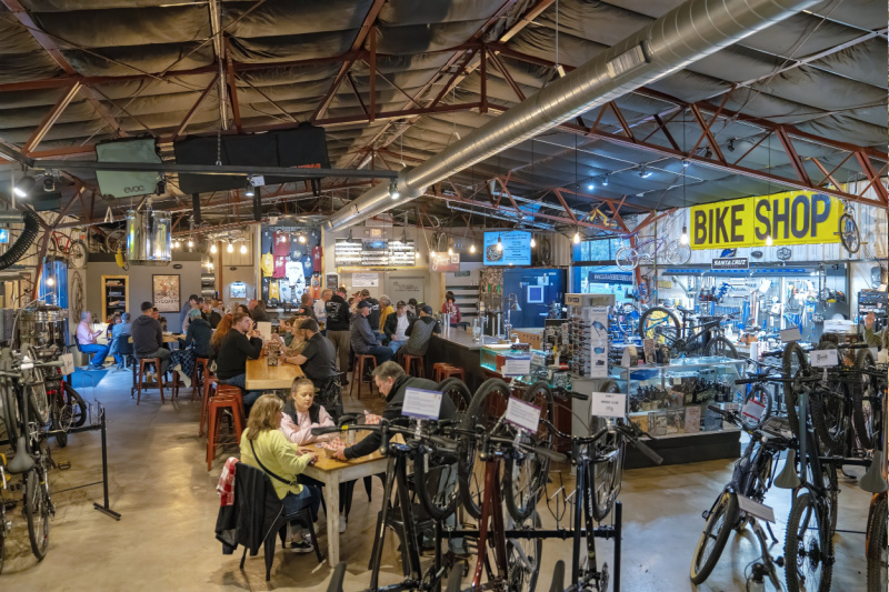 the garage bikes + brews