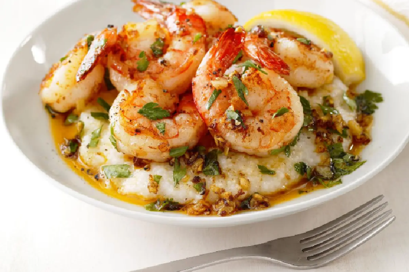 lemon garlic shrimp and grits