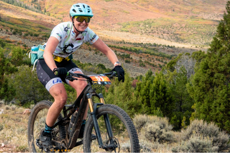 Gravel Racer on bike